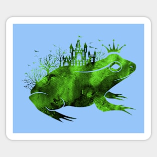 Fairy Tale Frog Prince Green Sticker